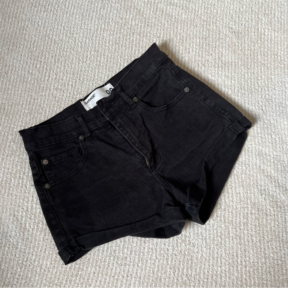 garage high waist stretch shorts